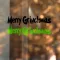 Karácsonyi matrica - Merry Grinchmas felirat- 15x3 cm fekete/zöld
