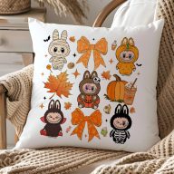 Labubu párnahuzat "Autumn Orange" 40 cm