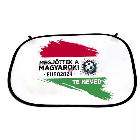Autós napellenző egyedi névvel - EURO 2024 42x36 cm