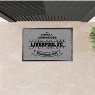   Szurkolói Lábtörlő egyedi szöveggel 60x40 cm szürke "Itt laknak a..."