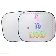 Autós napellenző egyedi logóval, fényképpel 42x36 cm