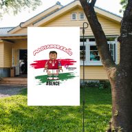   Prémium SZOBO10 Kerti zászló a saját neveddel / felirattal 90x42 cm