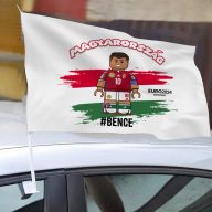   Prémium SZOBO10 Autós zászló a saját neveddel / felirattal 41x28 cm