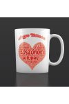 Egyedi, személyre szabható ajándék bögre tanároknak - Szíves köszönöm