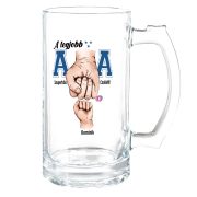   Legjobb Apa üveg korsó a saját neveddel / felirattal 470 ml