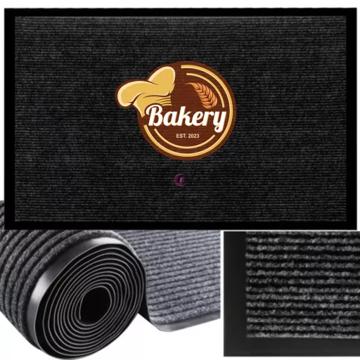 Logózott egyedi Lábtörlő színes grafikával 60x90 cm