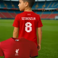   Gyerek Kerkez Liverpool mez, Szoboszlai mez - személyre szabható névvel és számmal