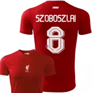   Gyerek Kerkez Liverpool mez, Szoboszlai mez - személyre szabható névvel és számmal