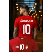 Férfi mez személyre szabható névvel és számmal piros