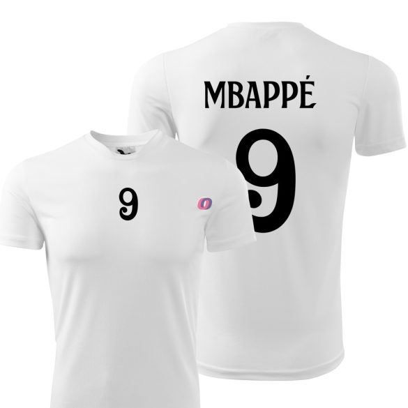Gyerek Real Madrid Mbappé mez - személyre szabható névvel és számmal fehér