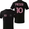 Messi szurkolói póló INTER M. egyedi játékos névvel és számmal Fekete, pamut Away