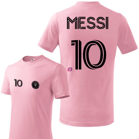 Messi mez, szurkolói póló INTER M. egyedi játékos névvel és számmal Rózsaszín, pamut Home