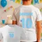 Gyerek Szülinapi póló egyedi névvel és számmal Fehér, pamut, fiús, többféle méret "Birthday Boy"