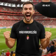 Férfi Magyarország póló személyre szabott névvel