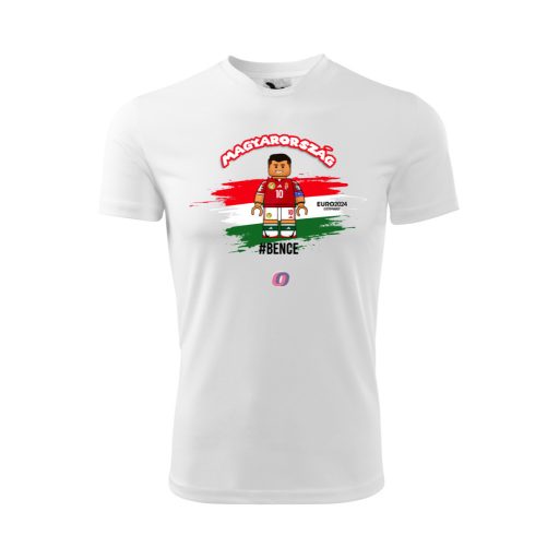 Egyedi neves Gyerek szurkolói póló - EB 2024 Magyarország, fehér