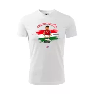   Egyedi neves szurkolói póló - EB 2024 Magyarország, fehér