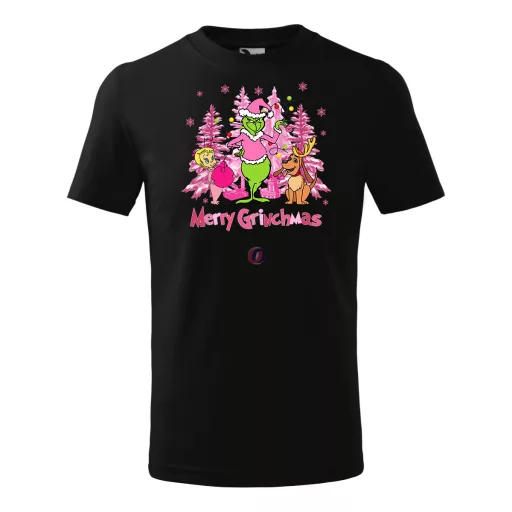 Grincs póló" Pink Grinchmas" gyerek méret