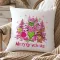Grincs mintás párnahuzat 40x40 cm "Pink Grinchmas" HD nyomat
