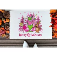   Grincs mintás Szőnyeg "Pink Grinchmas" 60X40 cm törtfehér