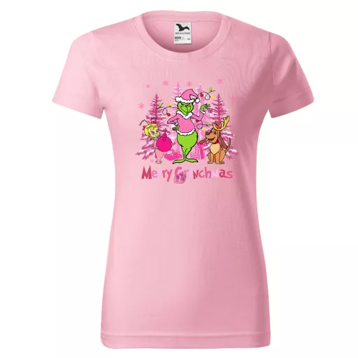 Grincs póló "Pink Grinchmas" női