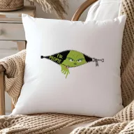   Grincs mintás párnahuzat 40x40 cm "Antiszoc Grinch" HD nyomat