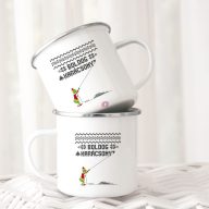   Grincs Halloweeni FÉM bögre, "Boldog karácsonyt" 360ml