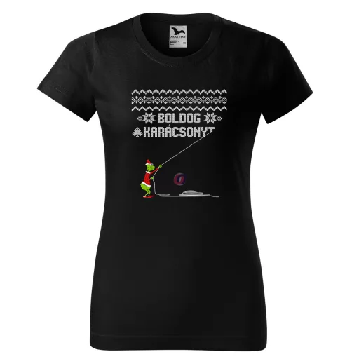 Grincs póló "Boldog karácsonyt" női