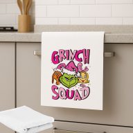   Grincs törölköző, konyharuha 60x30 cm "Girl Grinch Squad"