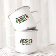   Grincs Halloweeni FÉM bögre, "Nem a karácsonyt utálom..." 360ml