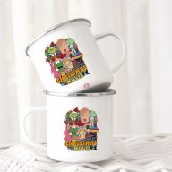   Karácsonyi Halloweeni FÉM bögre, "Karácsonyi filmek" 360ml