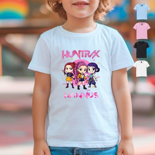 Kpop Démonvadászok stílusú póló egyedi felirattal, gyerek és felnőtt méretekben