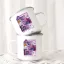 Egyedi Kpop Démonvadászok stílusú "Lila" fém retro bögre, személyre szabható 360ml