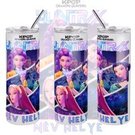   Személyre szabható KPOP "Démonadászok" "Hunter" fém Termosz  / tumbler egyedi névvel 600 ml