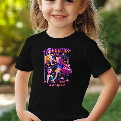 Kpop Démonvadászok Huntrx stílusú póló egyedi felirattal, gyerek és felnőtt méretekben