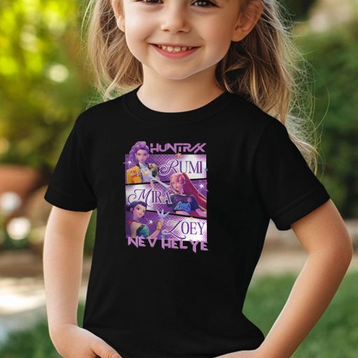 "Kpop Démonvadászok stílusú "lila" póló egyedi felirattal, gyerek és felnőtt méretekben