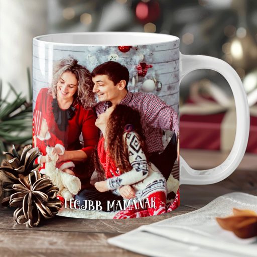 Egyedi fényképes kerámia bögre, egyedi grafikával 330 ml, + egyedi szöveggel