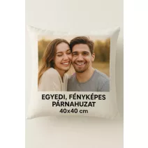 Fényképes, neves párnahuzat