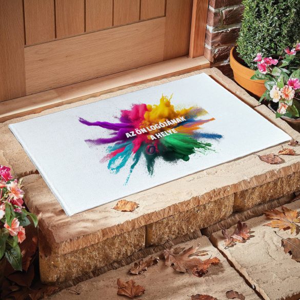 Prémium logózott, fényképes egyedi Lábtörlő, szőnyeg egyedi grafikával 60x40 cm