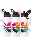 Prémium logózott / fényképes Kulacs fém, egyedi grafikával 850 ml