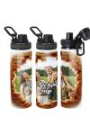 Személyre szabható fém sportkulacs egyedi képpel 850 ml Fehér