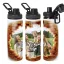 Személyre szabható fém sportkulacs egyedi képpel 850 ml Fehér