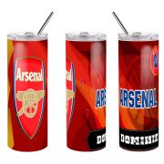 ARSENAL fém duplafalú pohár egyedi névvel 600 ml tumbler