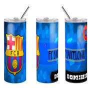   FC BARCELONA fém Duplafalú pohár egyedi névvel 600 ml tumbler