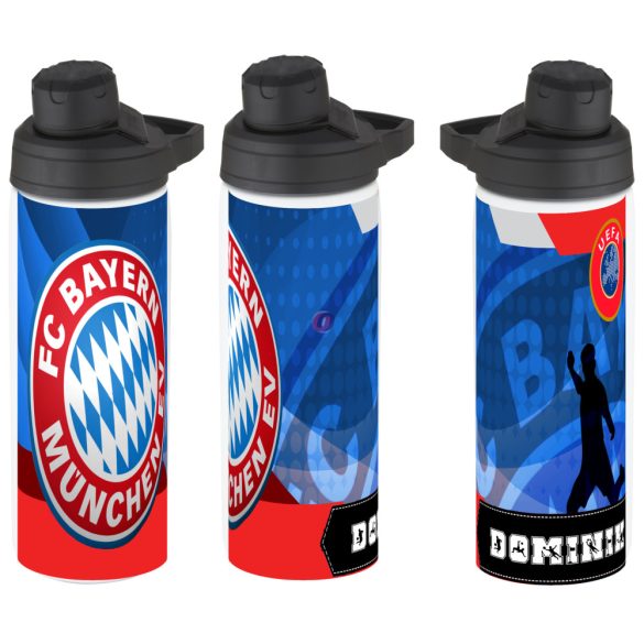 BAYERN MÜNCHEN fém kulacs egyedi névvel 750 ml