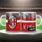 AC MILAN keramia bögre egyedi névvel 300 ml