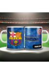 FC BARCELONA keramia bögre egyedi névvel 300 ml