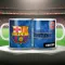 FC BARCELONA keramia bögre egyedi névvel 300 ml