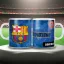 FC BARCELONA keramia bögre egyedi névvel 300 ml