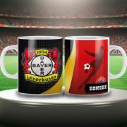 BAYER LEVERKUSEN keramia bögre egyedi névvel 300 ml