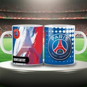 PARIS SAINT GERMAIN keramia bögre egyedi névvel 300 ml